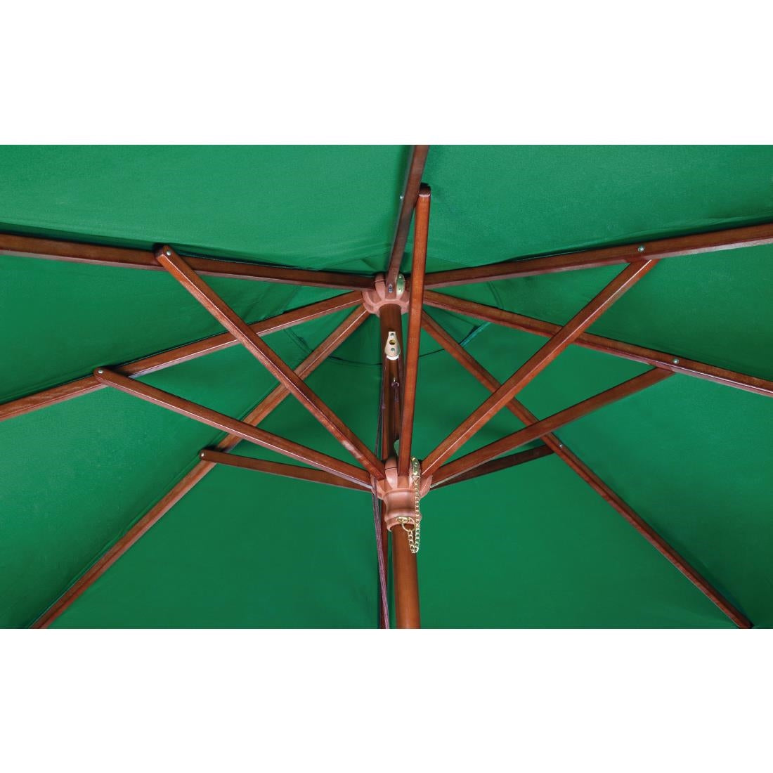 Bolero Green Round 2500mm Dia Pulley Parasol