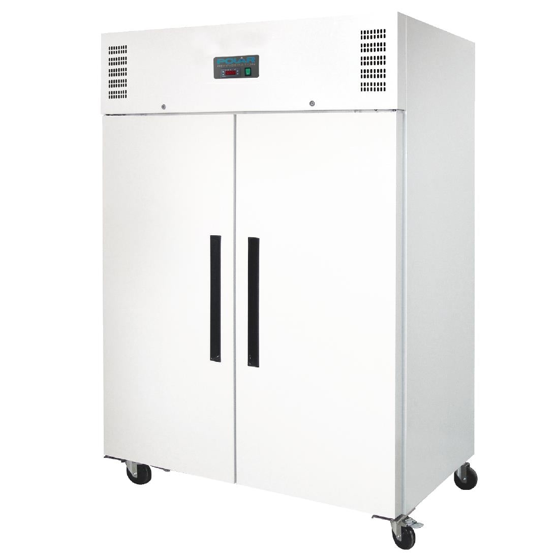 Polar G-Series Solid 2 Door Upright Freezer White Exterior - 1200Ltr