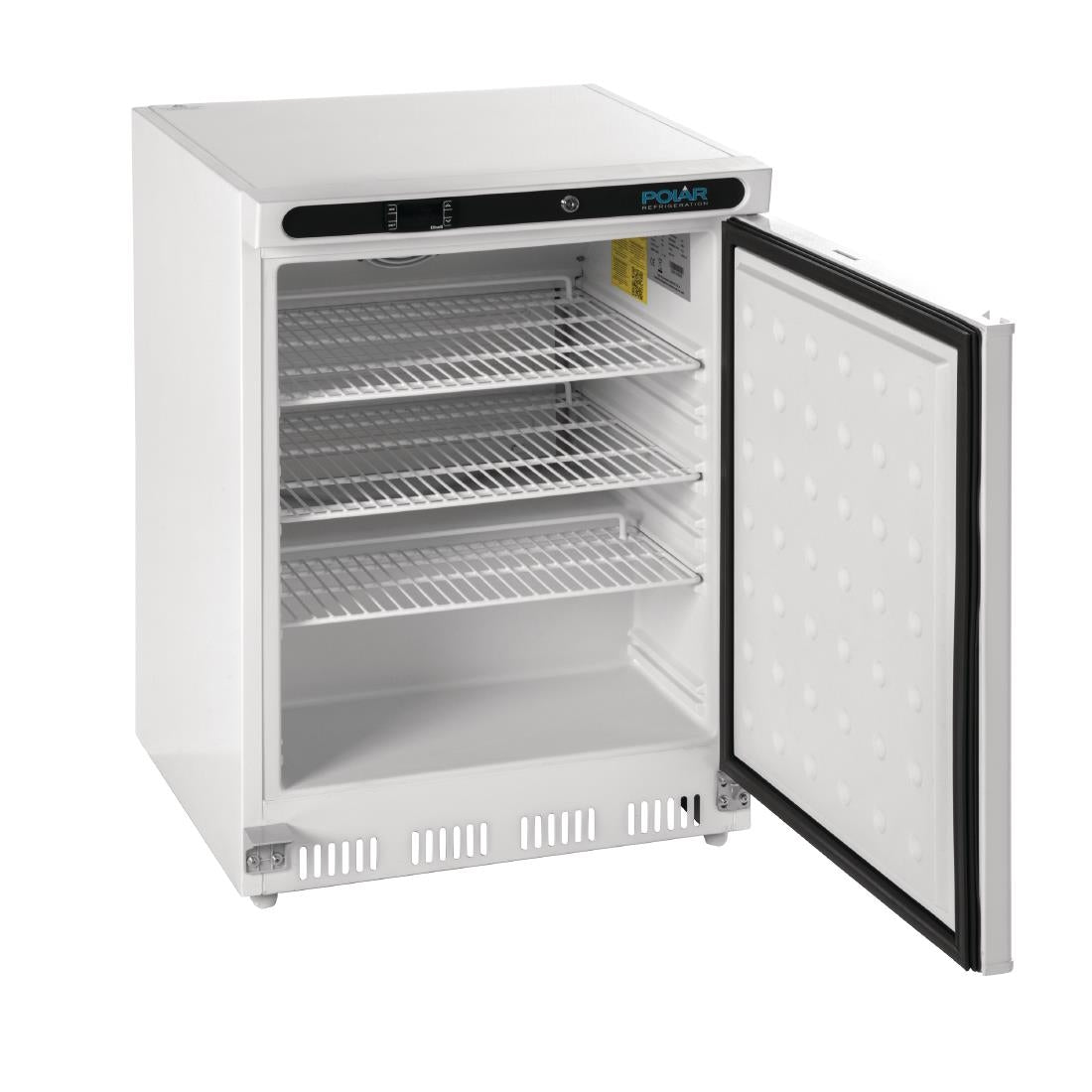 Polar C-Series Under Counter Fridge White 150Ltr