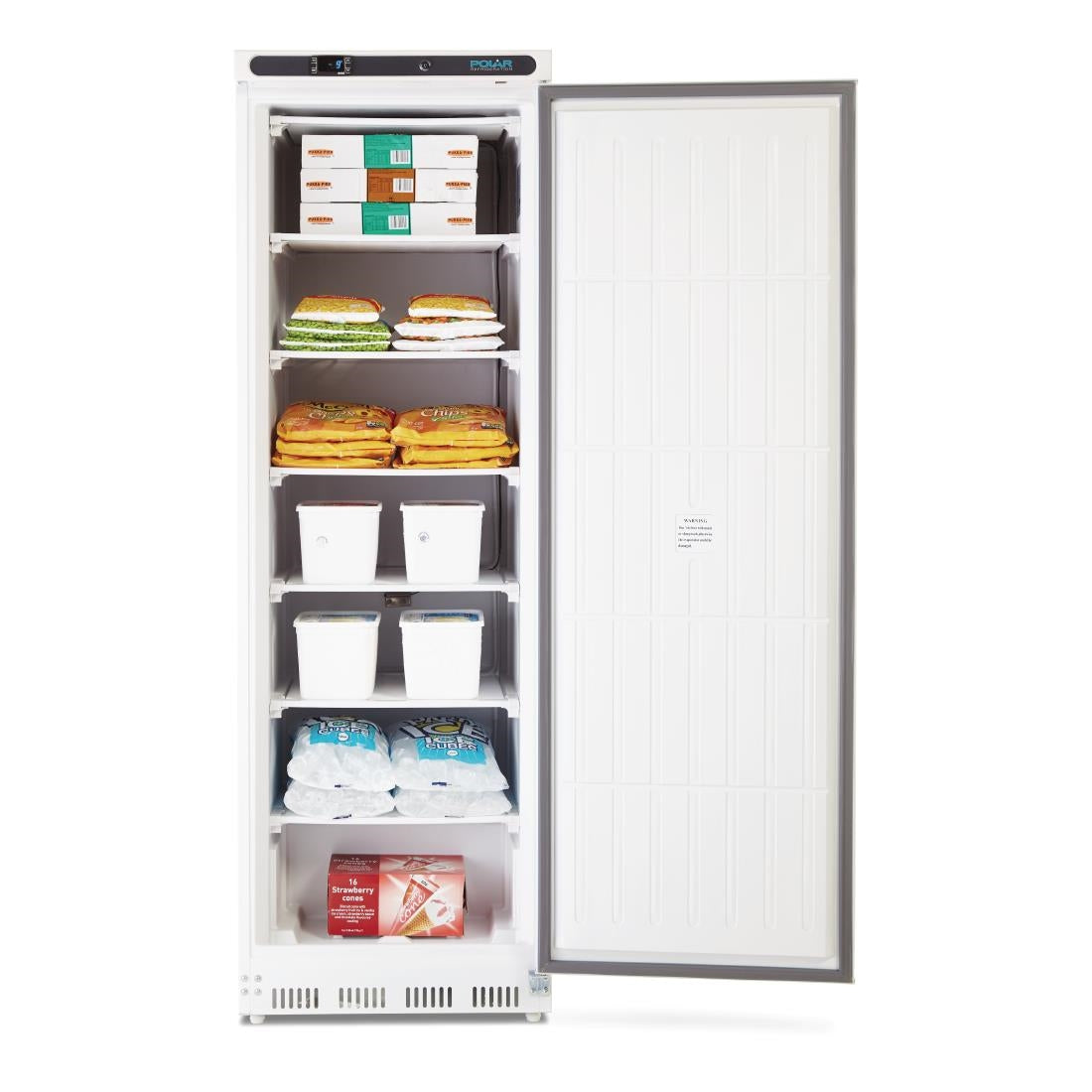 Polar C-Series Upright Freezer White 365Ltr