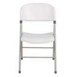 Bolero White Foldaway Utility Chair - (Pack of 2)