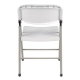 Bolero White Foldaway Utility Chair - (Pack of 2)