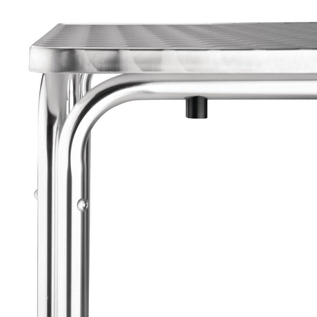 Bolero Square Stacking Bistro Table St/St Top - 600mm