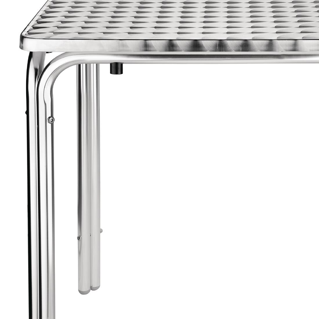 Bolero Square Stacking Bistro Table St/St Top - 600mm