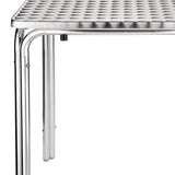 Bolero Square Stacking Bistro Table St/St Top - 600mm