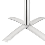 Bolero Square Pedestal Bistro Table St/St Flip Top - 600mm