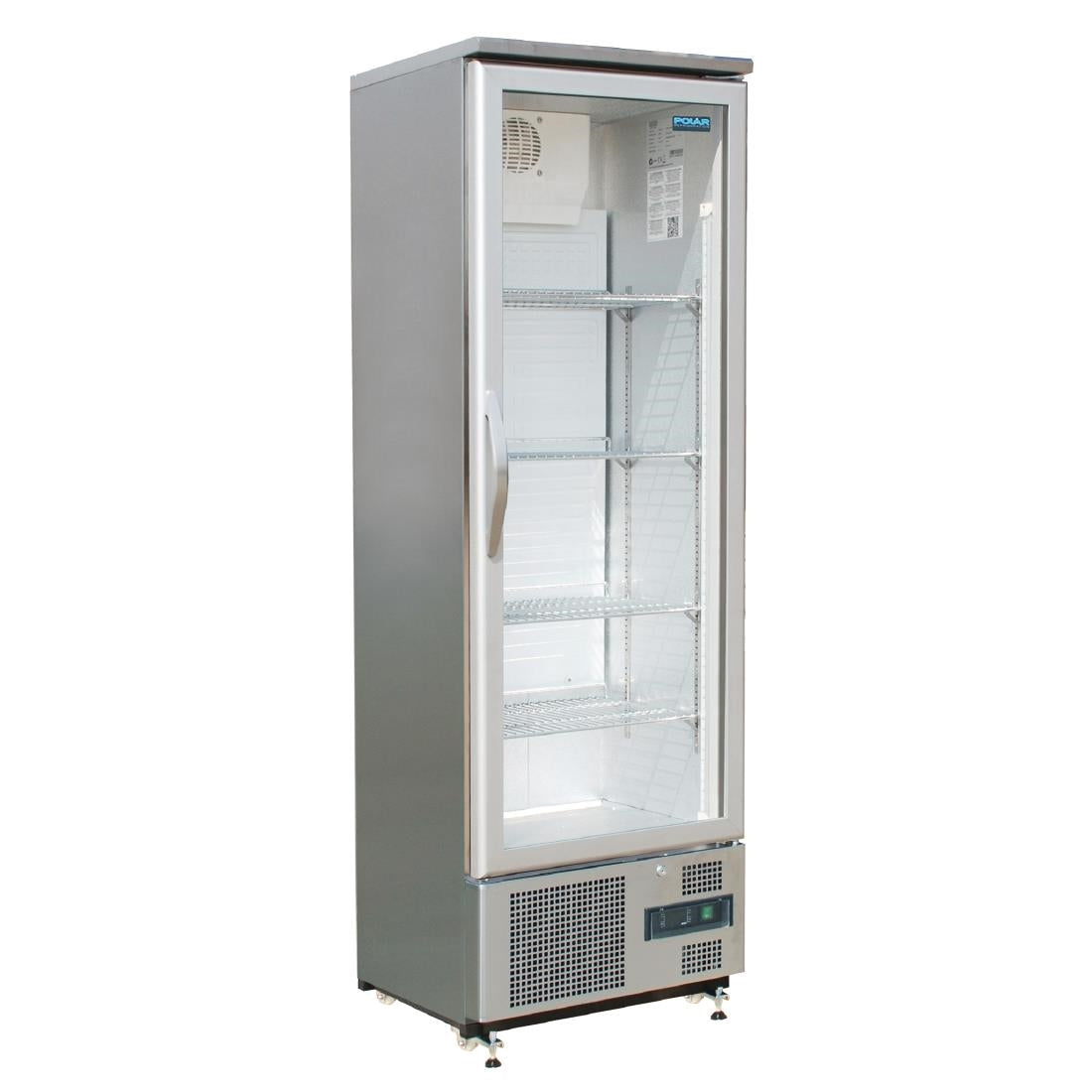 Polar G-Series Single Door Upright Back Bar Fridge St/St 307Ltr