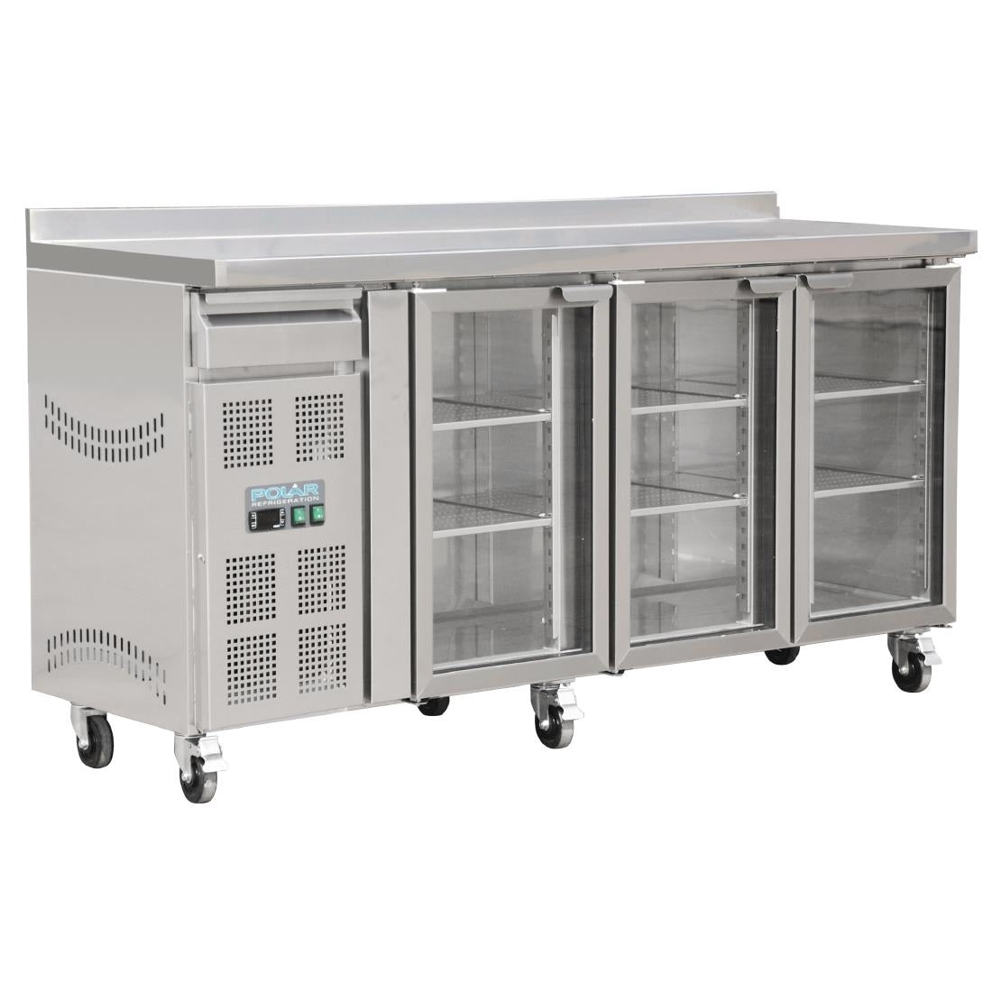 Polar U-Series Premium Bar Fridge 3 Door St/St - 543Ltr