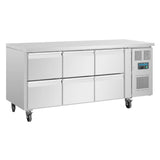 Polar U-Series Six Drawer Gastronorm Counter Fridge