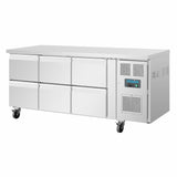 Polar U-Series Six Drawer Gastronorm Counter Fridge