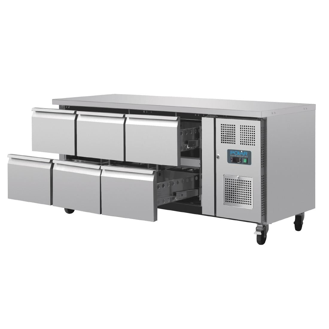 Polar U-Series Six Drawer Gastronorm Counter Fridge