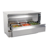 Polar U-Series Double Drawer Counter Fridge Freezer 6xGN