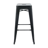 Bolero Black Steel Bistro High Stool