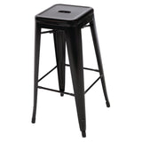 Bolero Black Steel Bistro High Stool