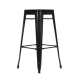 Bolero Black Steel Bistro High Stool