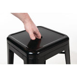 Bolero Black Steel Bistro High Stool