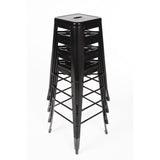 Bolero Black Steel Bistro High Stool