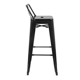 Bolero Black Steel Bistro High Stool