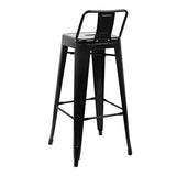 Bolero Black Steel Bistro High Stool