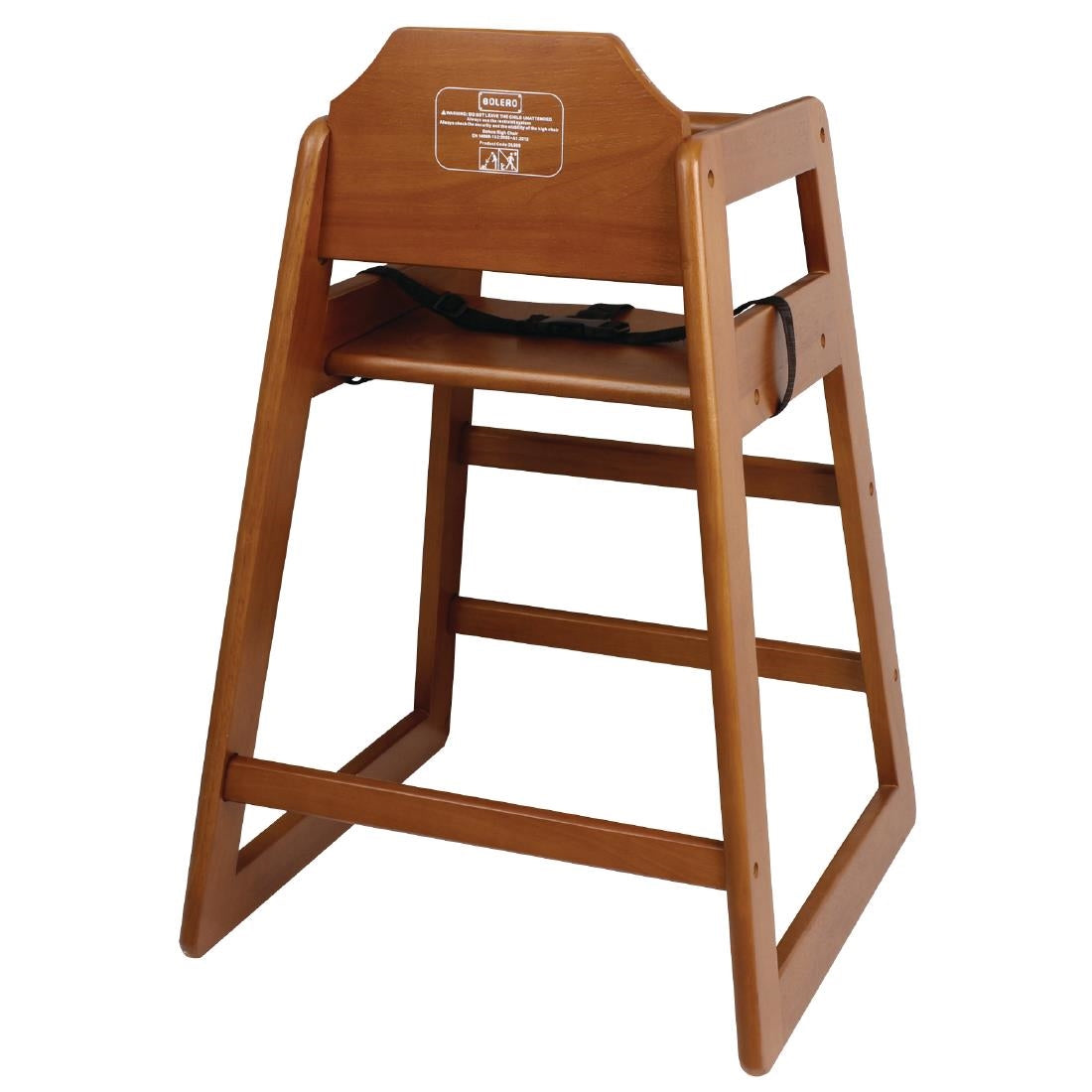 Bolero Wooden Highchair Dark Wood