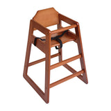 Bolero Wooden Highchair Dark Wood