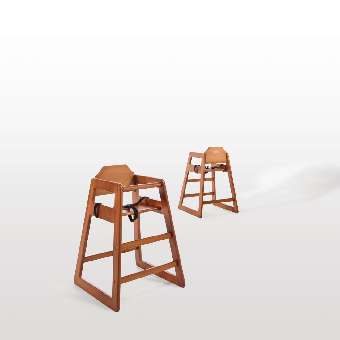 Bolero Wooden Highchair Dark Wood