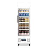 Polar G-Series Upright Display Fridge 218Ltr White