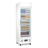 Polar G-Series Upright Display Fridge White - 350Ltr