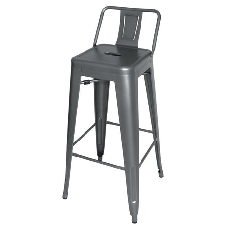 High Stool with backrest 