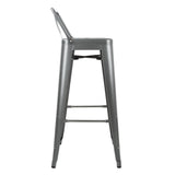 High Stool with backrest 