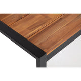 Bolero Steel & Acacia Industrial Table - 1800x900mm