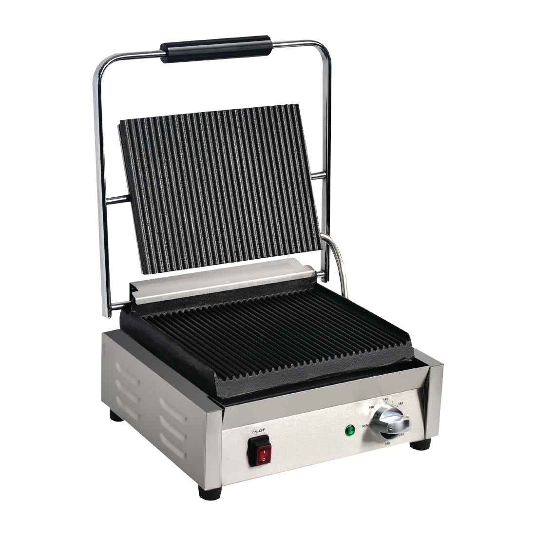 Apuro Bistro Large Contact Grill - Ribbed/Ribbed