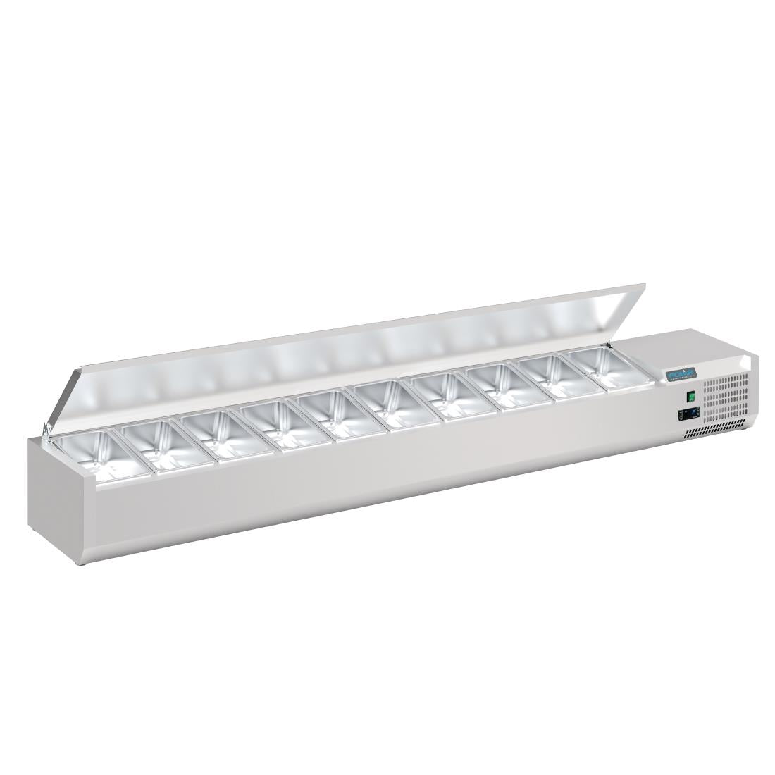 Polar G-Series Refrigerated Countertop Servery Topper 10x GN 1/4 - 2.0m