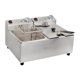 Apuro Double Deep Fryer - 2x5Ltr