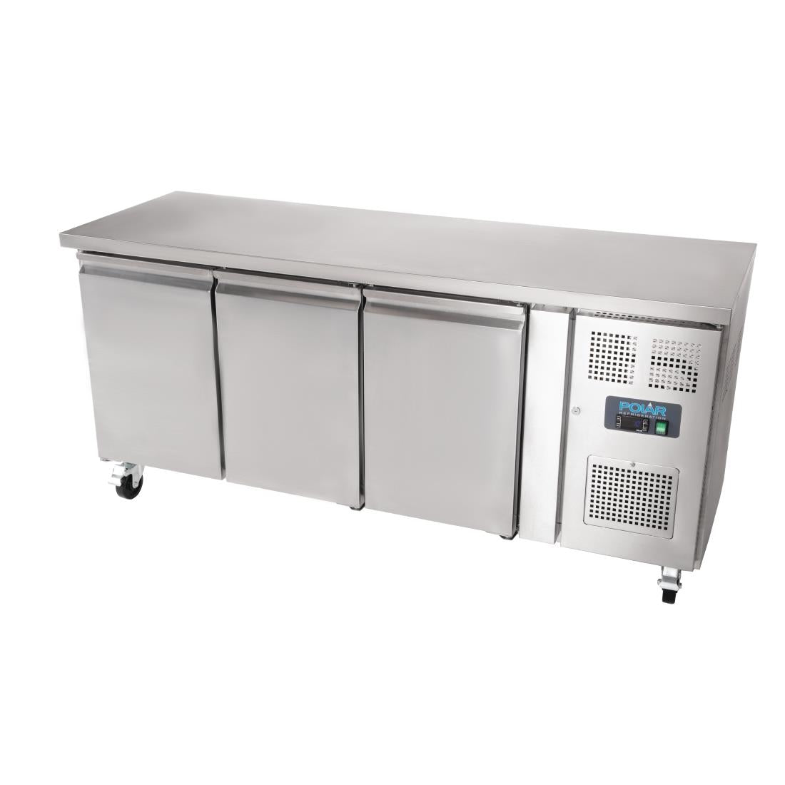 Polar U-Series Triple Door Counter Fridge 339Ltr