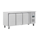 Polar U-Series Triple Door Counter Fridge 339Ltr