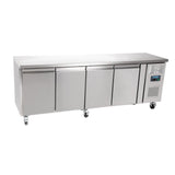 Polar U-Series Four Door Counter Fridge 449Ltr