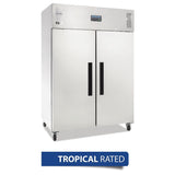 Polar G-Series Gastro Upright Fridge 2 Door St/St - 1200Ltr 42.4cuft Ventilated