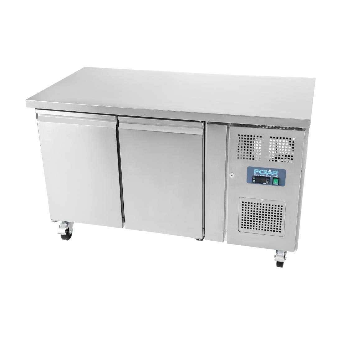 Polar U-Series Double Door Counter Fridge 282Ltr