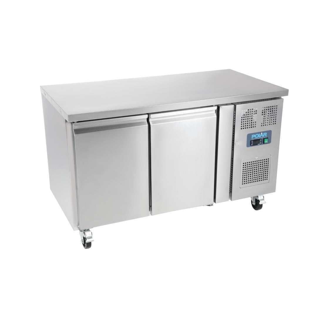 Polar U-Series Double Door Counter Fridge 282Ltr