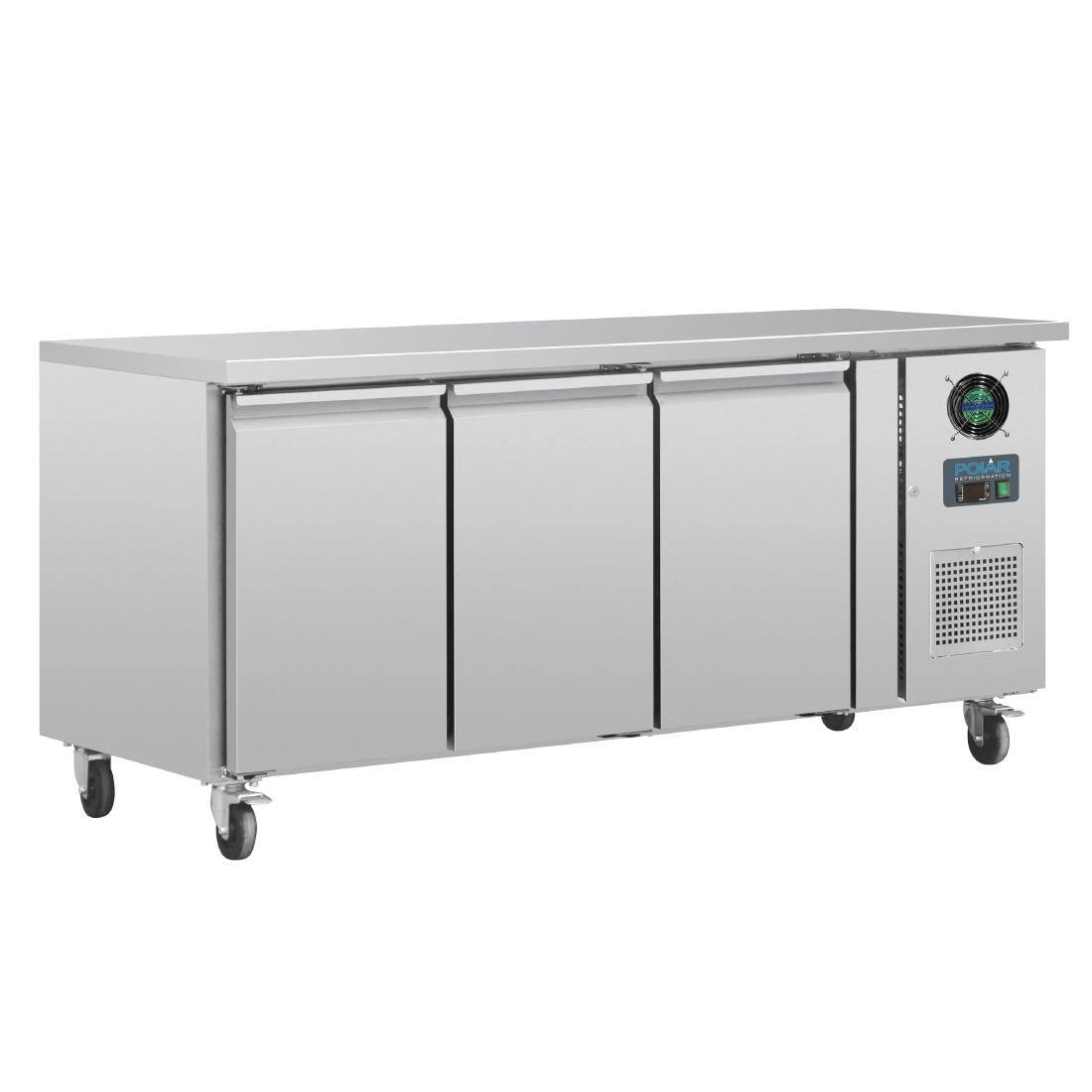 Polar U-Series Triple Door Counter Freezer 417Ltr