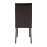 Bolero Faux Leather Dining Chair (Black) (Pack 2)