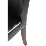 Bolero Faux Leather Dining Chair (Black) (Pack 2)