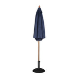 Bolero Navy Blue Round - 2.5m Pulley Parasol