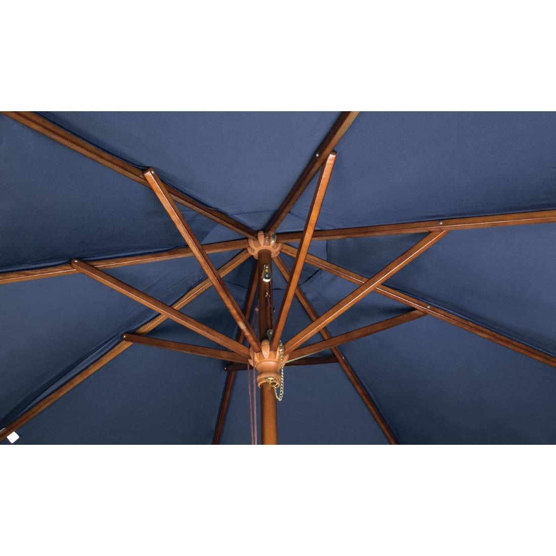 Bolero Navy Blue Round - 2.5m Pulley Parasol