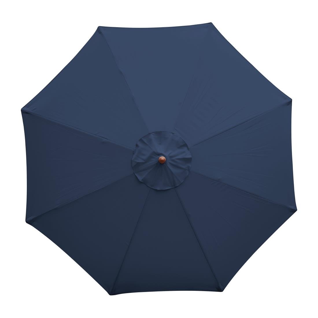 Bolero Navy Blue Round - 3m Pulley Parasol