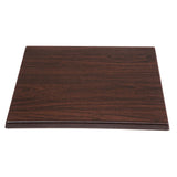 Bolero Square 600mm Table Top (Dark Brown)