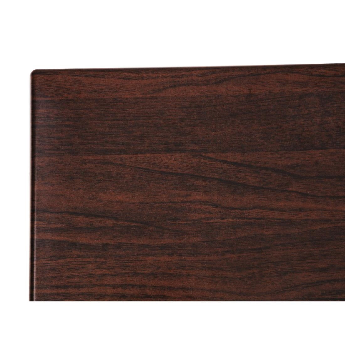 Bolero Square 600mm Table Top (Dark Brown)