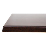 Bolero Square 600mm Table Top (Dark Brown)