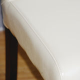 Bolero Faux Leather Dining Chair Cream (Box 2)